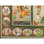 «Lord Krishna on Elephant Patachitra», peinture sur soie Tussar