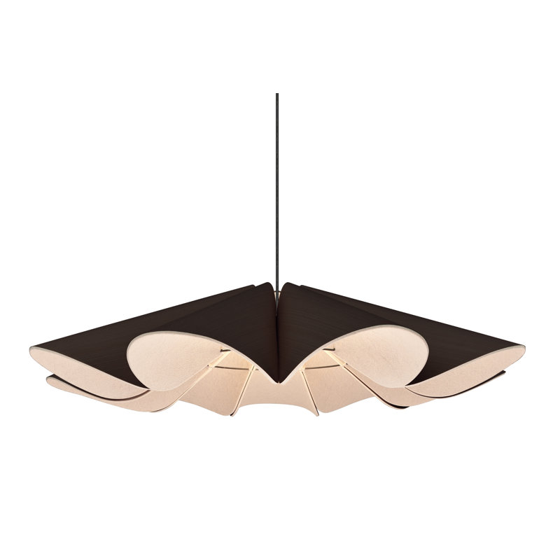 Luminaire suspendu Delfina, Ébène