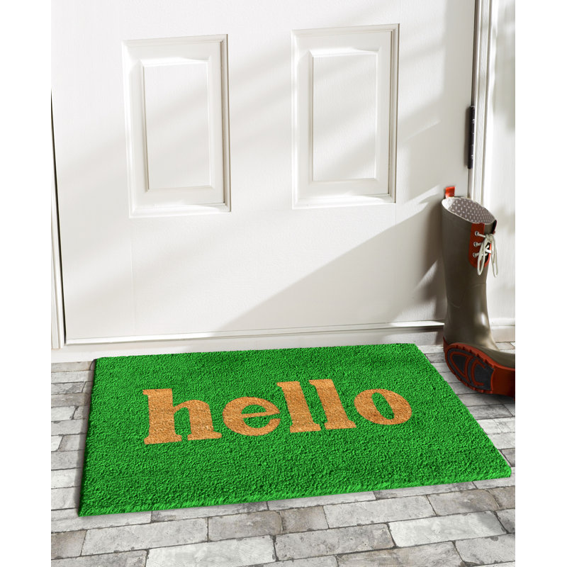 Tapis d'entrée antidérapant Artim, 2 pi x 3 pi, Vert