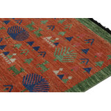 Burano Handmade Kilim Wool Animal Print Area Rug