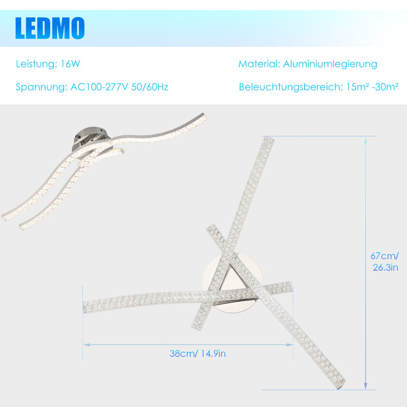 3-Light Semi Flush Mount