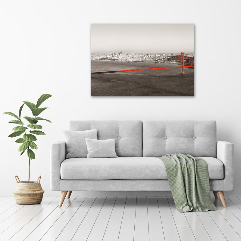 San Francisco Bridge - Unframed Art Prints on Glass