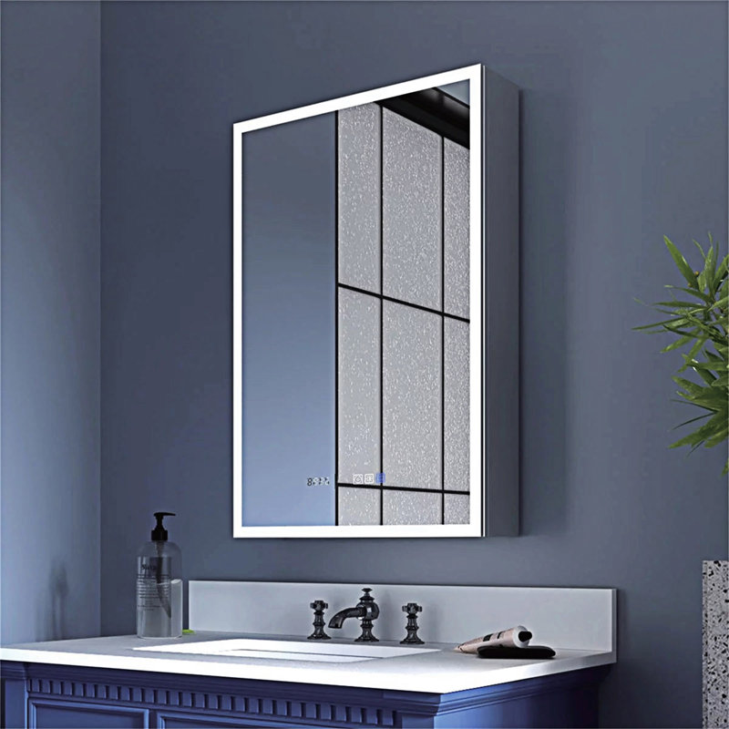 Armoire de salle de bain à DEL avec miroir, H 5,31 po x l 20,01 po x P 30,01 po