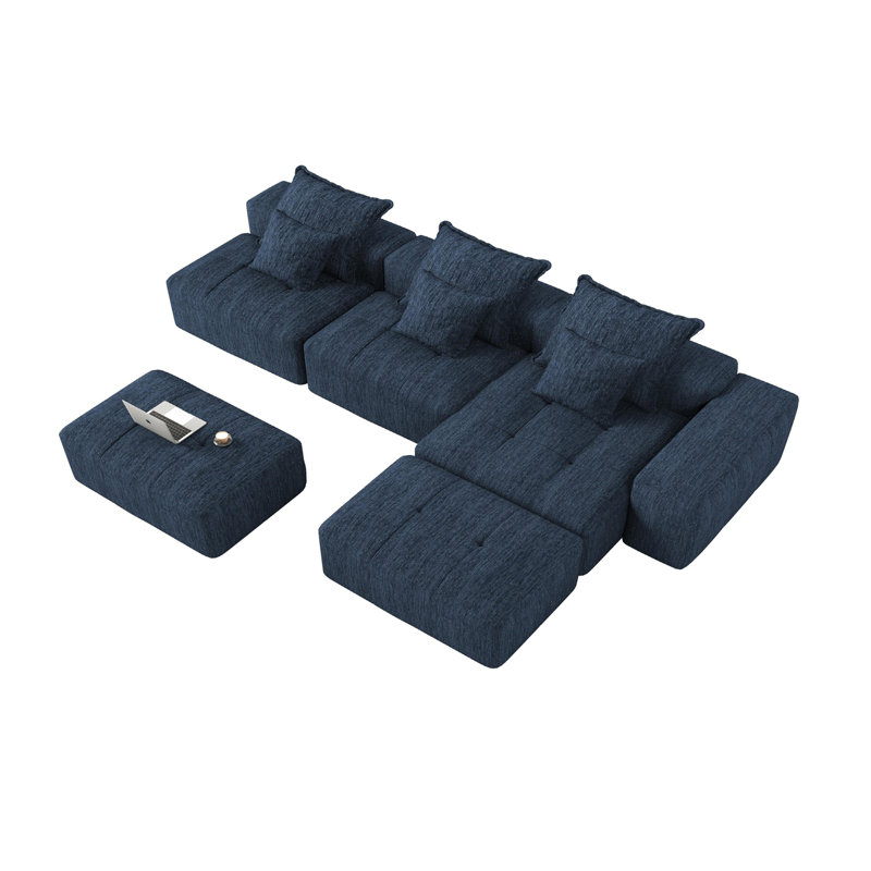 Canapé modulaire surdimensionné Modern, Bleu
