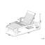 Vanhorn 198cm Long Reclining Acacia Single Chaise