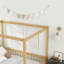 Lit en bois d'hévéa avec clôture Canopy-1165149539