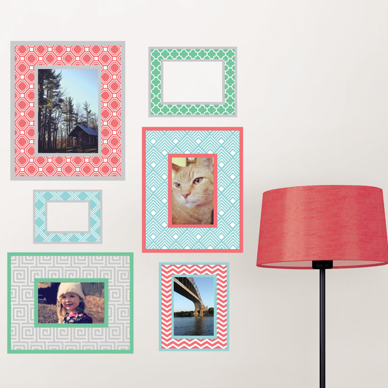 Multicolor Geometric Peel and Stick Kids Wall Art Kit