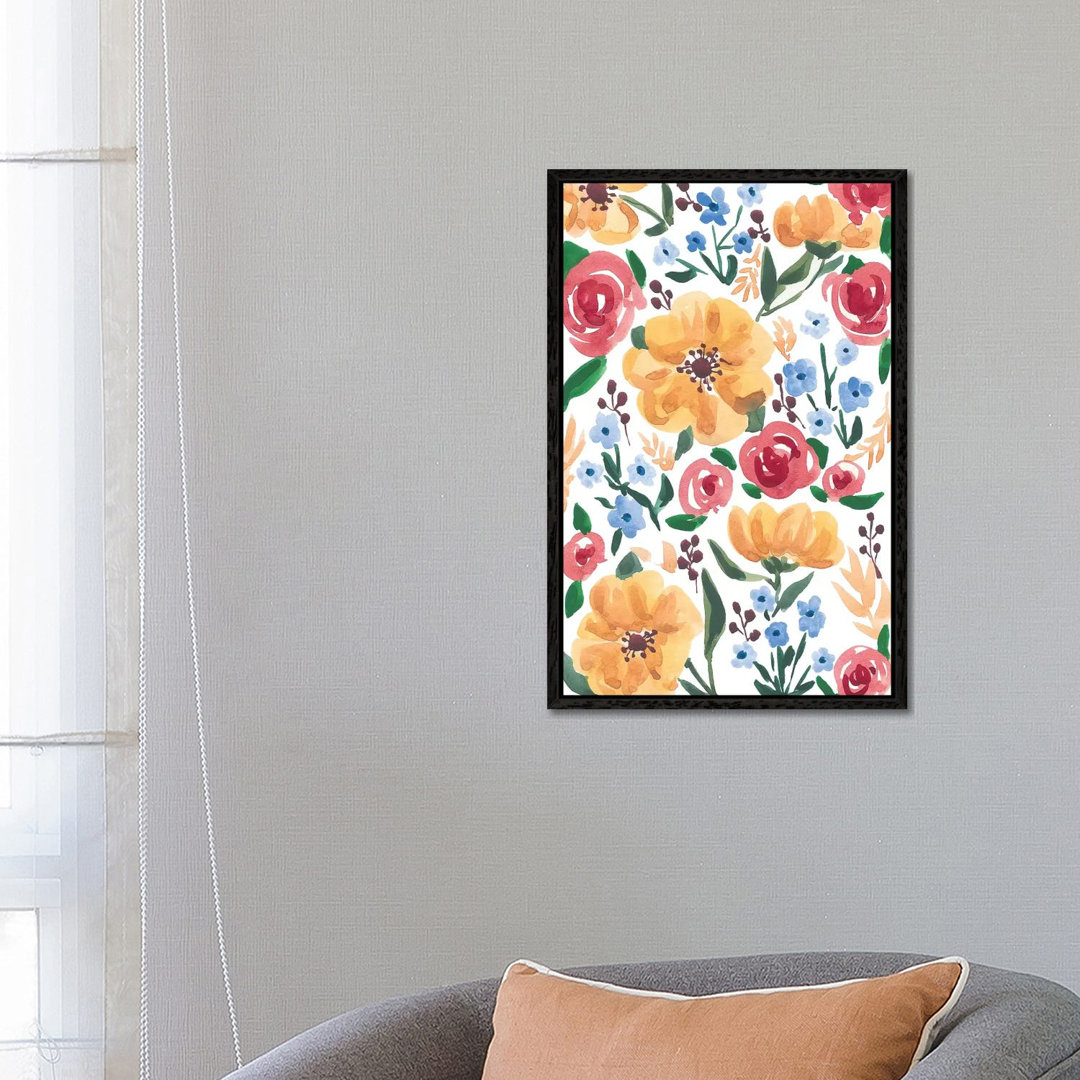 Flora II von Sabina Fenn - Galerie-verpackte Leinwand Giclée auf Leinwand