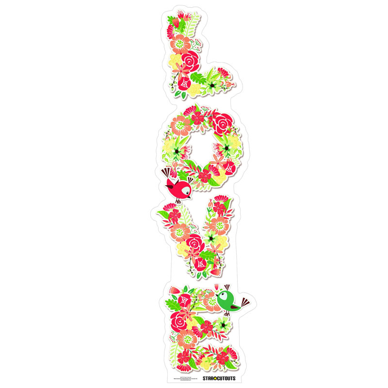 Accroche en carton découpé love