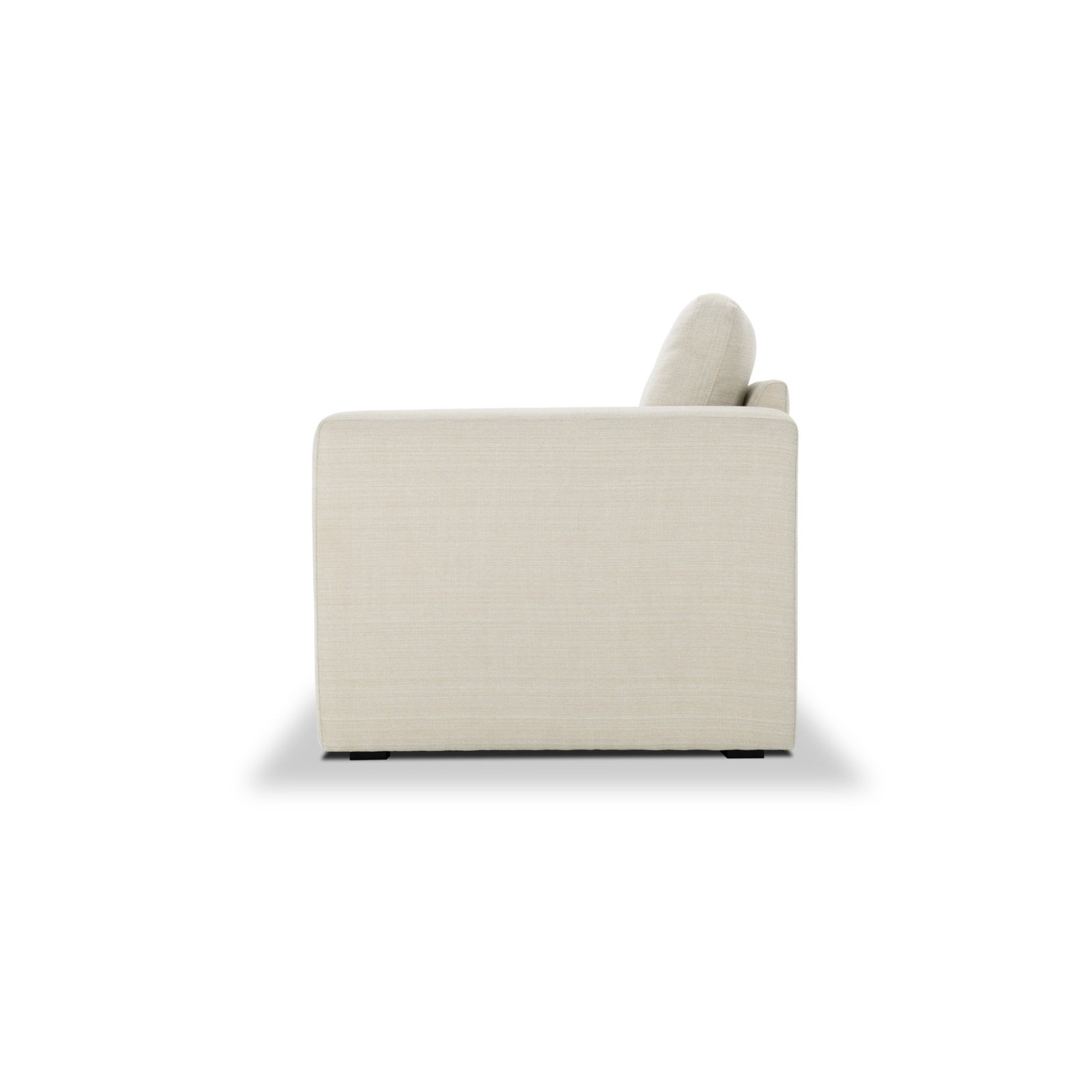Benedict Upholstered Armchair, Cream Performance Basketweave