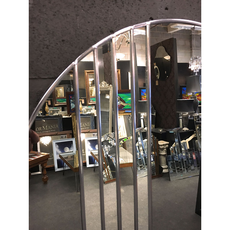 Maegan Flat Wall Mirror, Silver