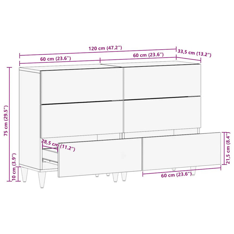 60cm Sideboard