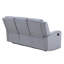 Canapé inclinable 3 places en tissu