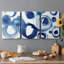 Blue Circle Study IV - Toile tendue avec châssis de qualité supérieure - Prêt à être accroché-628718581