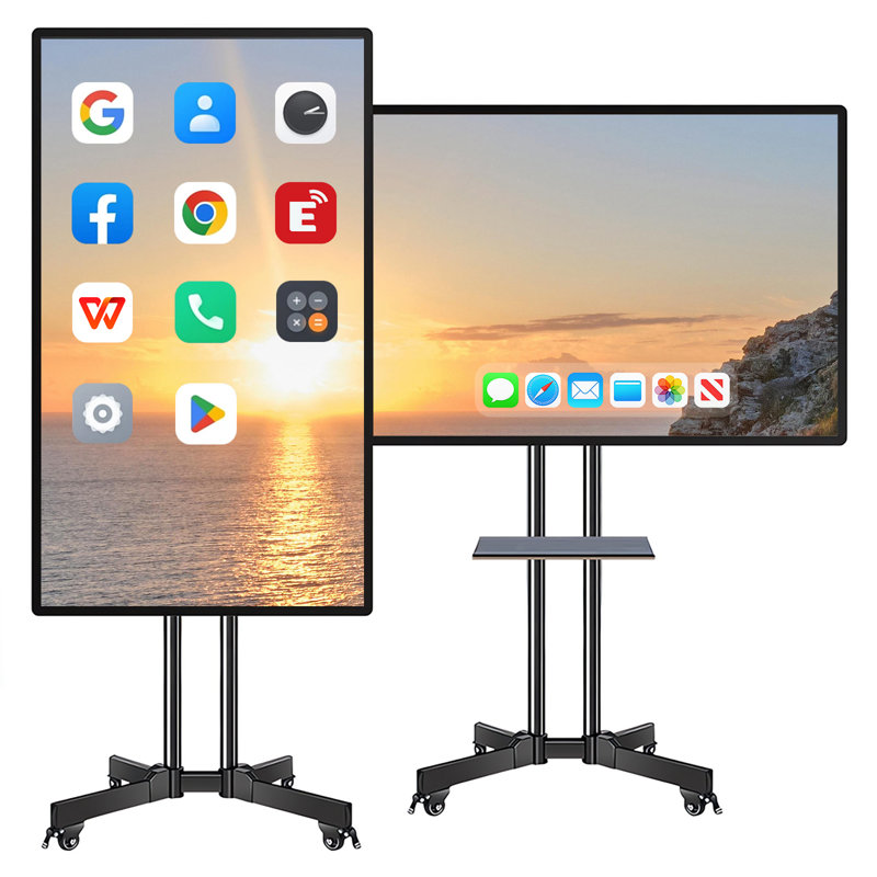 JYXCN 4K Smart Board, tableau blanc interactif 49 pouces, ordinateur à écran tactile tout-en-un avec double système et partage de nuage, tableau blanc pour la salle de classe, le bureau et les présentations?
