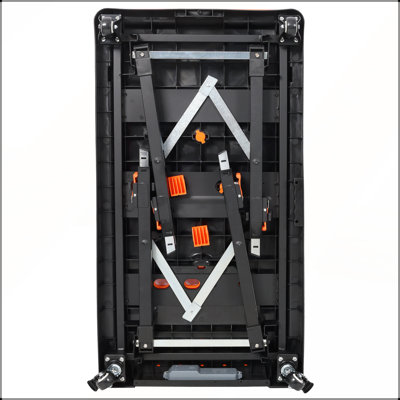 8-in-1 Multifunctional Folding Work Table with US Standard Socket, Portable and Heavy-Duty for Versatile Home and Garage Use