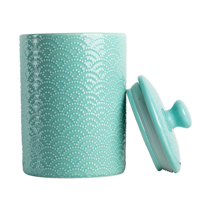 Ceramic / Porcelain Canister - Set of 3, Blue