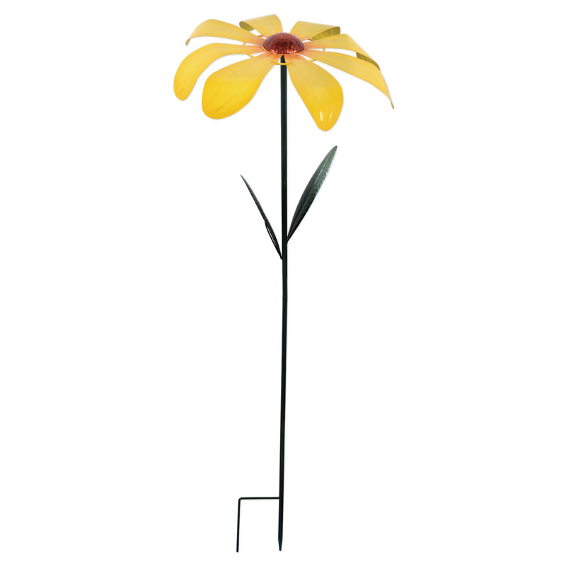 Piquet de jardin 1 pièce Turkekul, H 24 po x l 14,75 po x P 2,5 po, Jaune