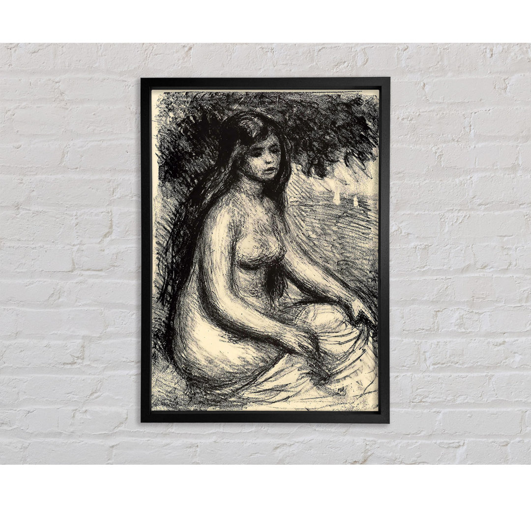 Renoir Bather 3 von Pierre-Auguste Renoir - Einzelbildrahmen Kunstdrucke auf Leinwand