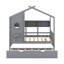 Lit maison avec lit gigogne et tablette de rangement-283694657-283694658