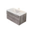 Meuble-lavabo suspendu de 91 cm avec lavabo, armoire murale en contreplaqué, tiroir à fermeture amortie, lavabo en céramique antidébordement-1418570596