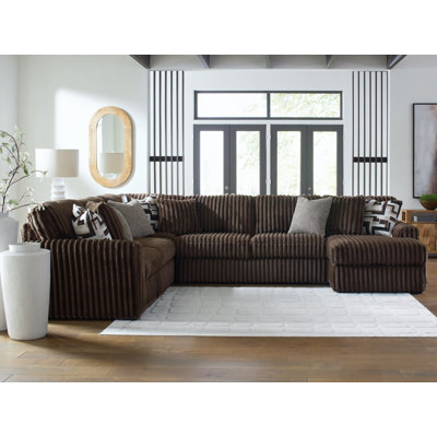 Midnight-Madness 4-Piece Sectional with Chaise