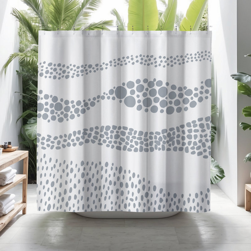 Rideau de douche Coco, Gris