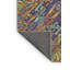 Tapis brun à motif abstrait-2126197697