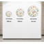 Horloge murale florale en verre trempé, style, fleurs roses et bleues, décoration murale moderne, horloge de décoration intérieure, pièce de déclaration-1083479265-1083479266
