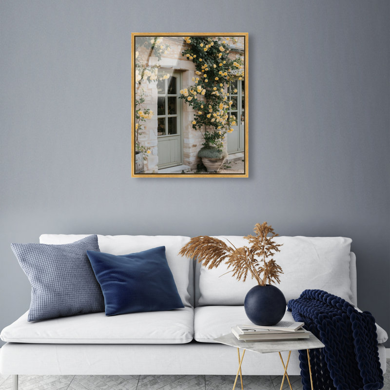 Honeyed Briar Wall Print, 46"H x 37"W, Gold Floater Frame