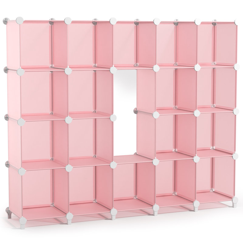 Organisateur de rangement cubique Sorbus, Pink, Paquet de 18