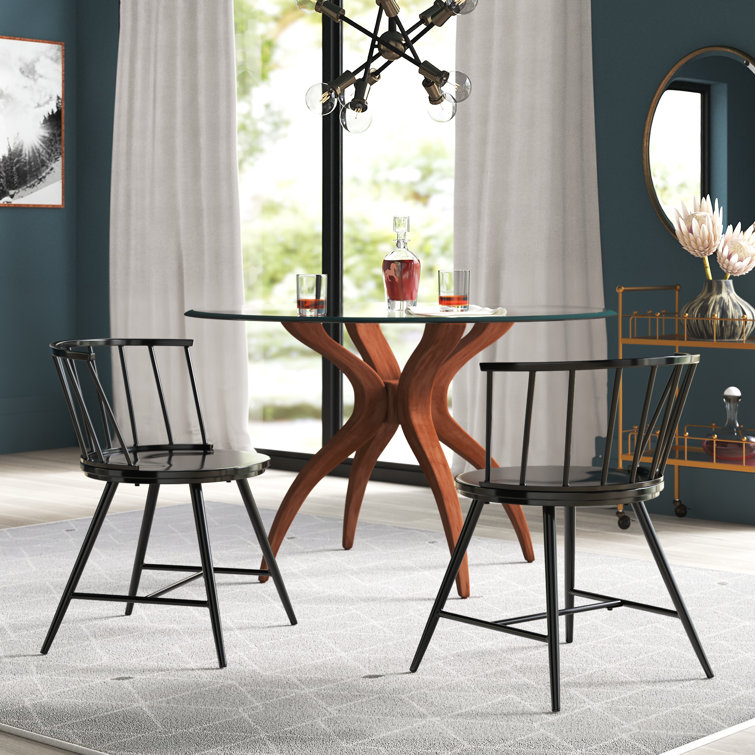 Black Dining Modern Farmhouse Side Chair Laurel Foundry Modern