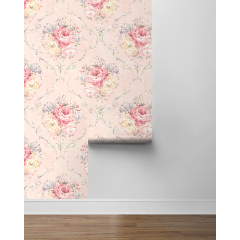 Ednita Peel & Stick, Jaune / Rose