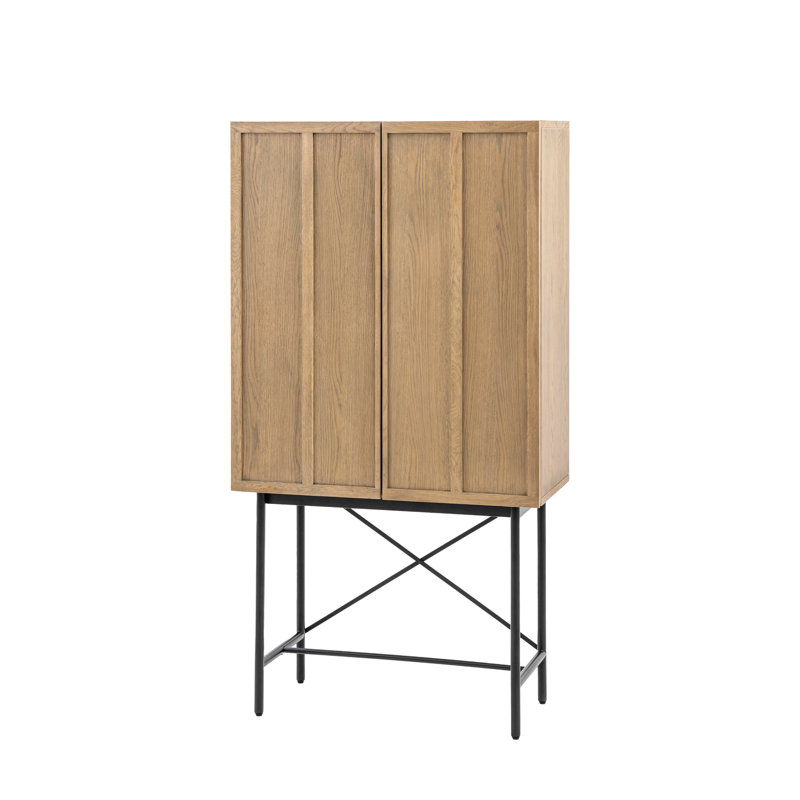 Beeney Solid Wood Bar Cart