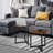 Ambau Modern 2 PCS Round Coffee Table Sofa End and Side Tables for Living Room, Stylish Centre Table for Home