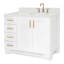 ARIEL Taylor 42.25 Single Sink Bathroom Vanity with Man-Made Stone Top-Oval-635474369-635474371-661486143