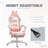 Gaming Chair, With Footrest, Racing Gamer Chair, Headrest And Lumbar Support For Home And Office
