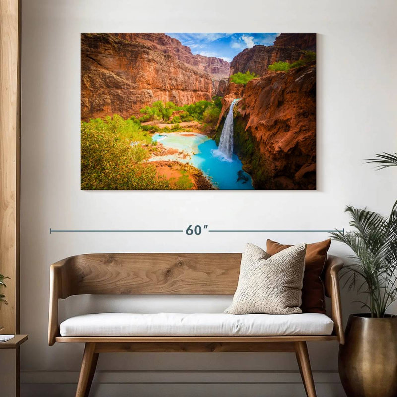 Alvord surplombant la cascade de Havasu, H 32 po x l 48 po