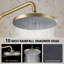 Ensemble de douche combinée ronde en laiton massif 10 "avec valve équilibrée pressée Cascade-81655762