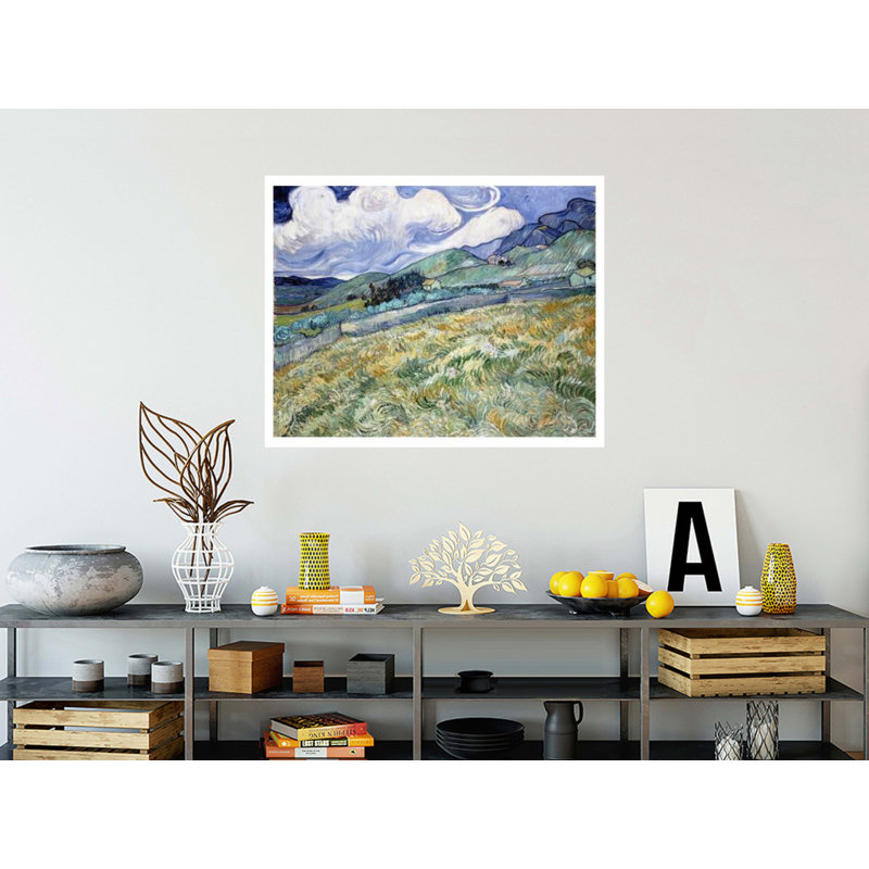 «Landscape from Saint-Remy» par Vincent van Gogh - Estampe numérique, H 32 po x l 40 po