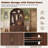 Farmhouse Arched Hall Tree with Storage Bench, Fluted Storage Cabinets, Adjustable Shelves and 5 Coat Hooks, Entryway Organizer-129996958