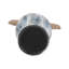Pot décoratif en verre et métal avec couvercle circulaire en aluminium sculpté de style bord de mer moderne-798096534