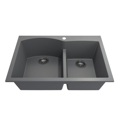 Campino 33'' L Double Basin Kitchen Sink