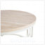 Table basse ronde en bois aggloméré avec texture effet pierre, durable et facile à assembler, style Wabi-Sabi pour les salons modernes-129149290