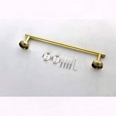 6-Piece Stainless Steel Bathroom Towel Rack Set – Wall Mount