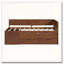 Lit de jour simple avec tiroirs et tablettes-24702569