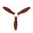 52 Inch Ceiling Fans With Lights, Flush Mount Low Profile, 3 Abs Blades Ceiling Fan With Light And Remote, 6-Speed, Reversible Dc Motor, Noiseless, For Bedroom, Indoor/Outdoor, Black+Walnut