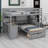 Bunk Bed With Desk, Drawers And Shelves-2078179806