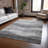 Machine Washable Indoor/Outdoor Chantille ACN1141 Gray Rug-959344863