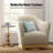 Col Grey Corduroy Swivel Accent Chair-882225127